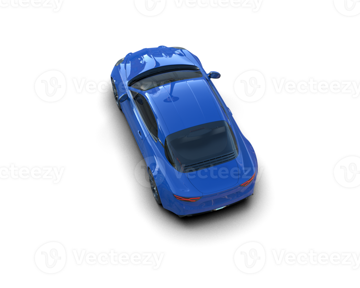 Realistic sport car isolated on background. 3d rendering - illustration png