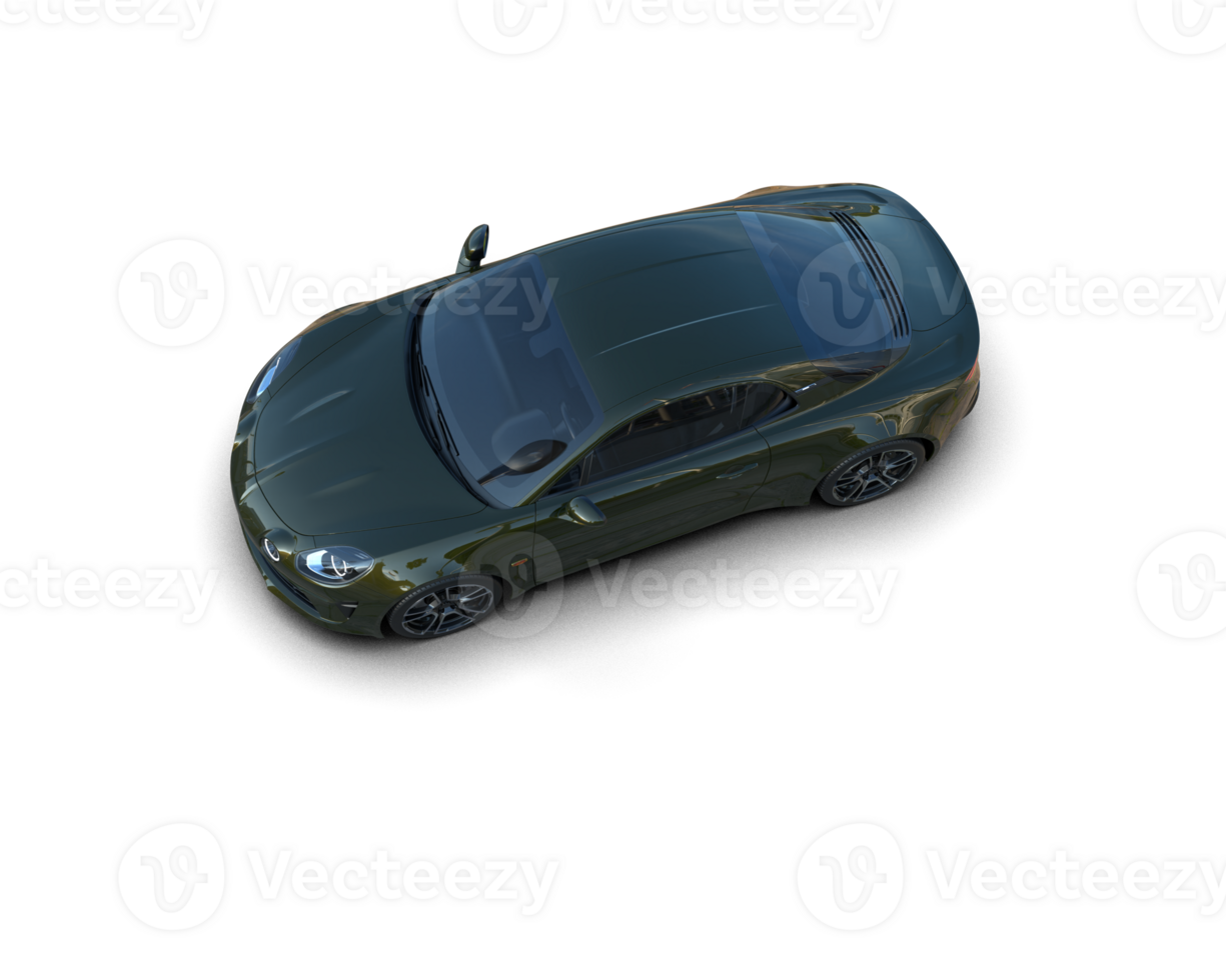 Realistic sport car isolated on background. 3d rendering - illustration png