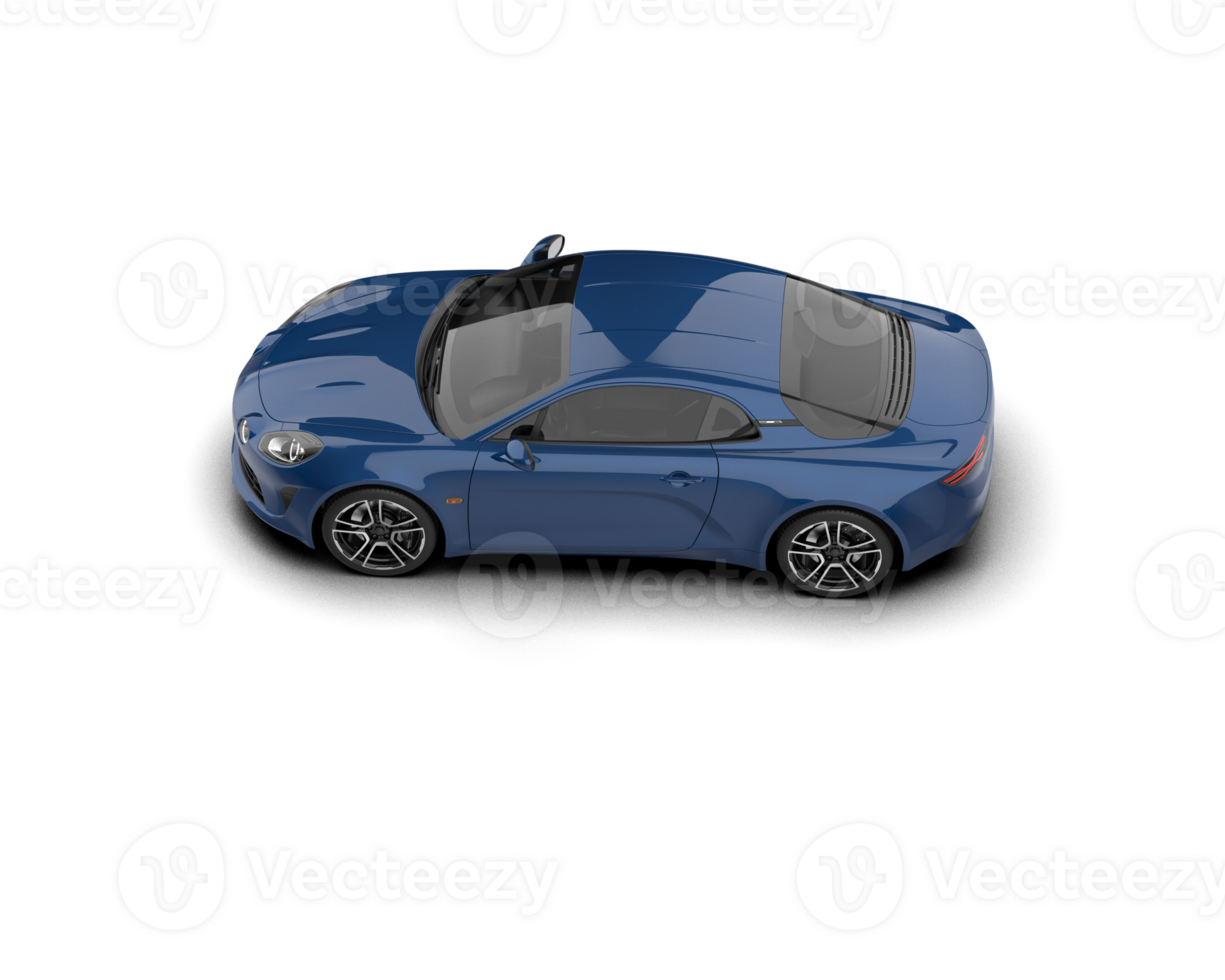 Realistic sport car isolated on background. 3d rendering - illustration png