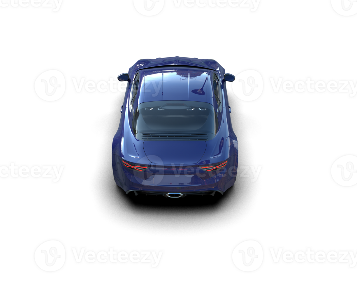 Realistic sport car isolated on background. 3d rendering - illustration png