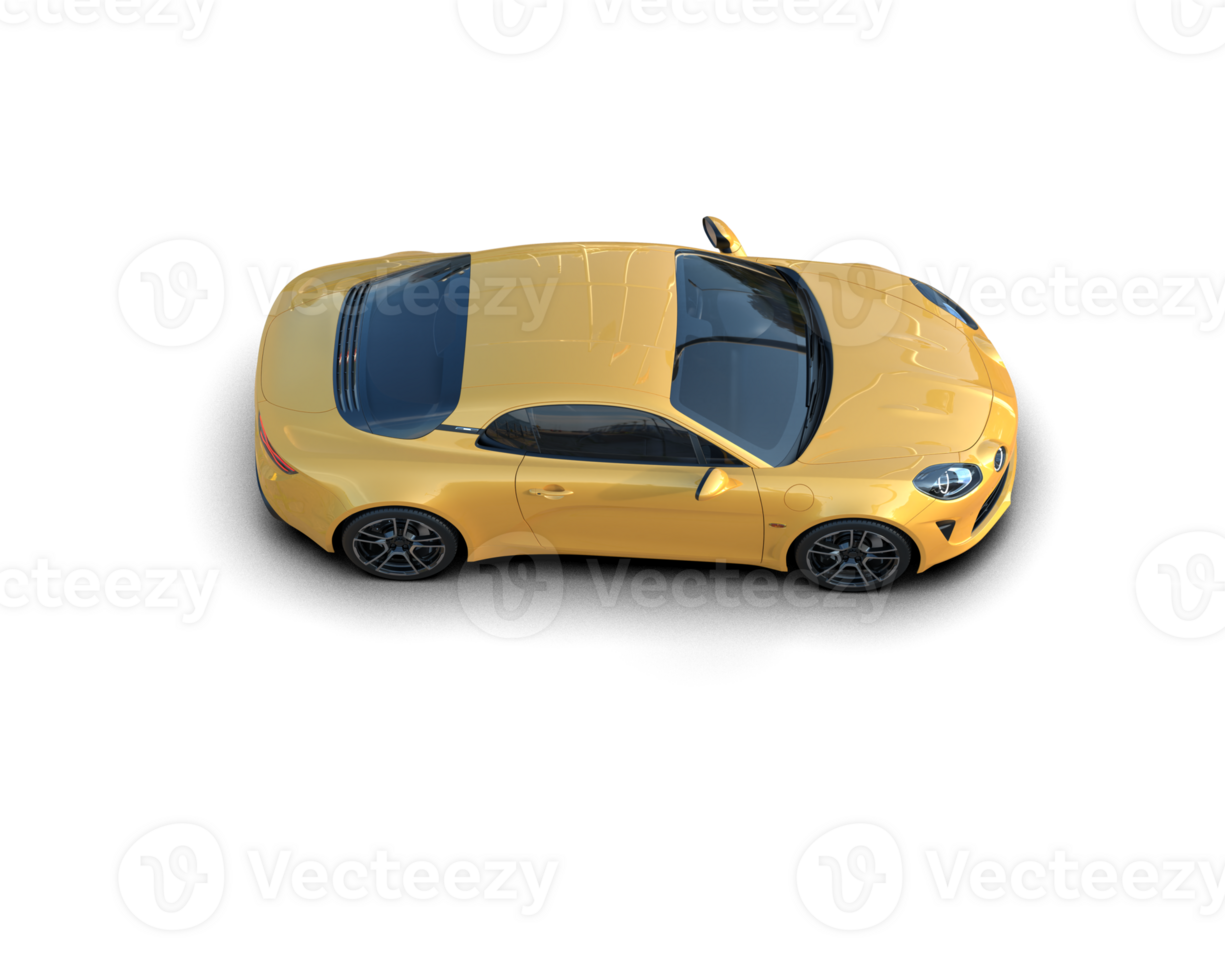 Realistic sport car isolated on background. 3d rendering - illustration png