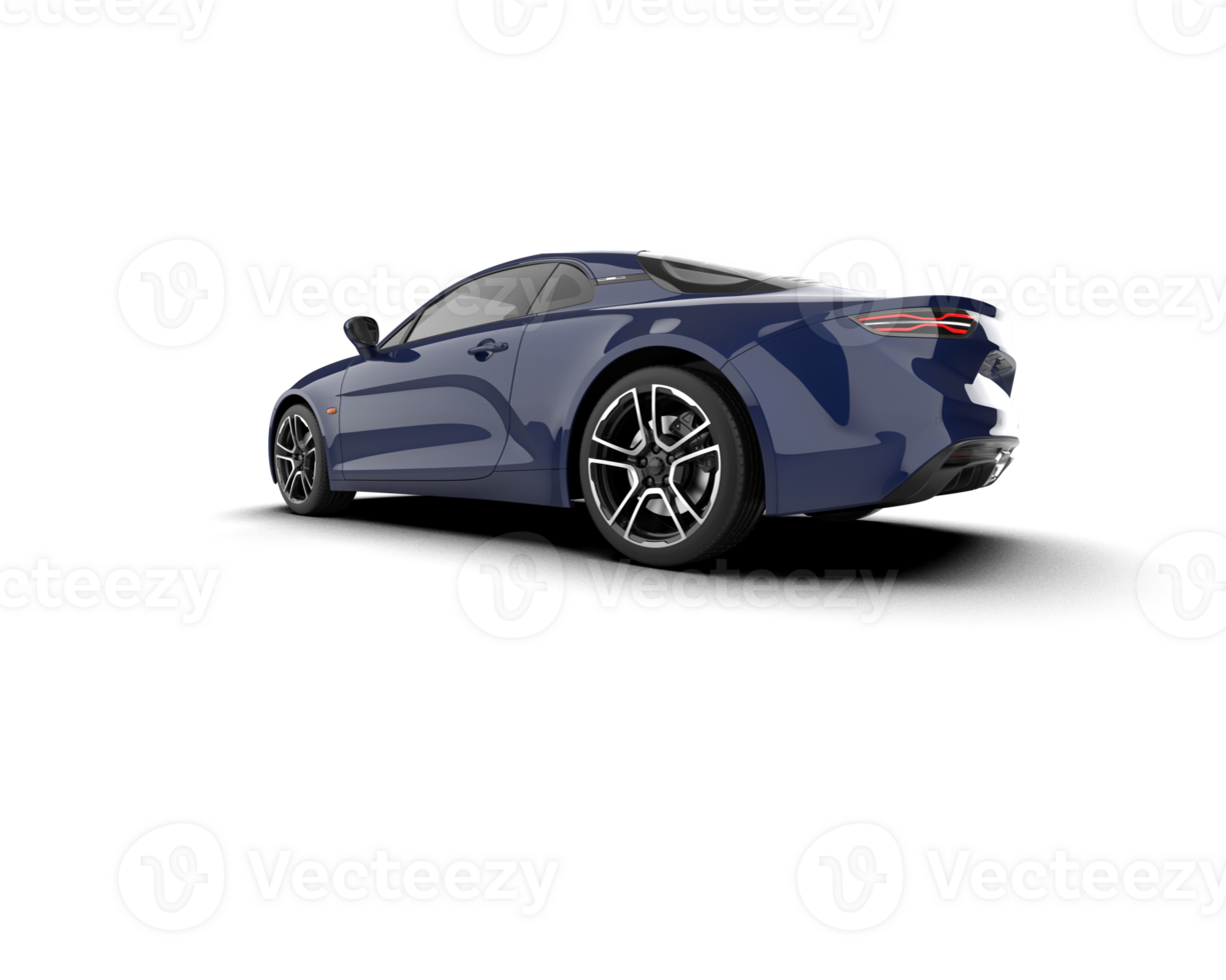 Realistic sport car isolated on background. 3d rendering - illustration png