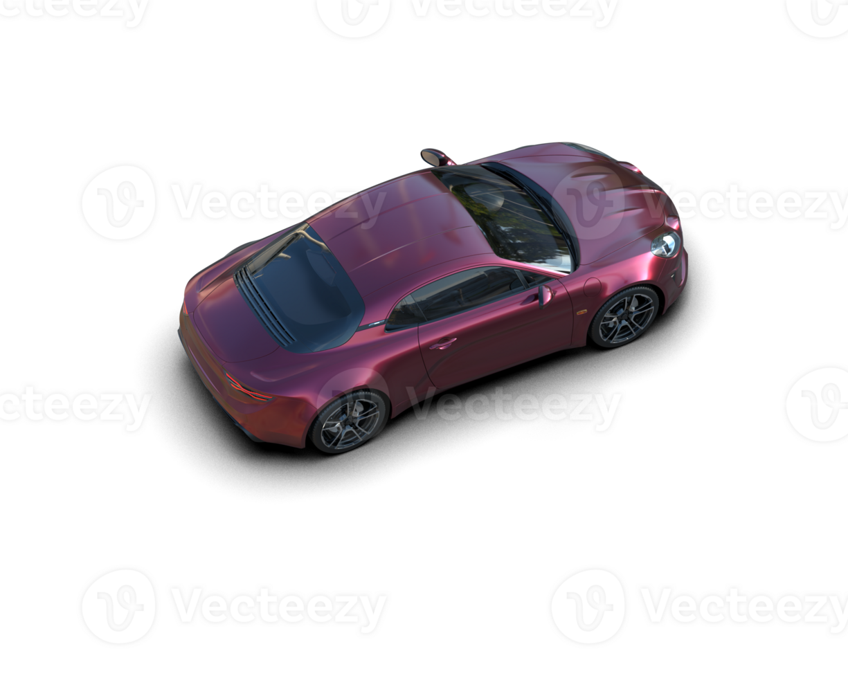 Realistic sport car isolated on background. 3d rendering - illustration png