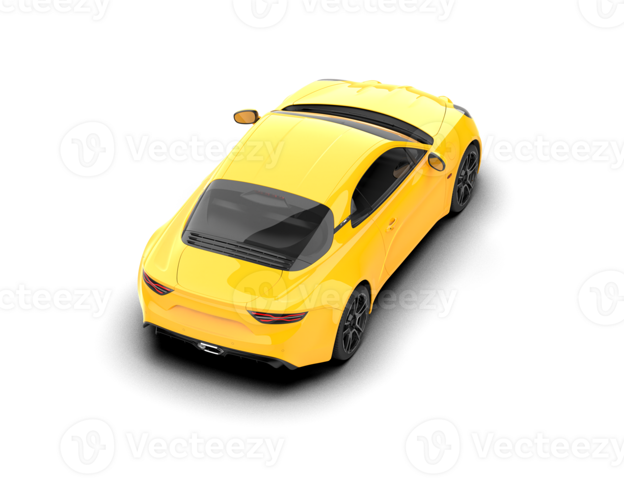 Realistic sport car isolated on background. 3d rendering - illustration png