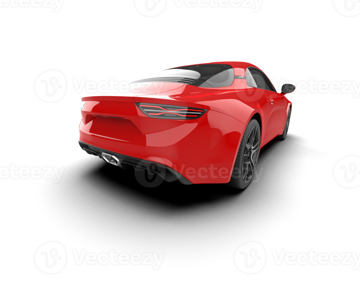 Realistic sport car isolated on background. 3d rendering - illustration png