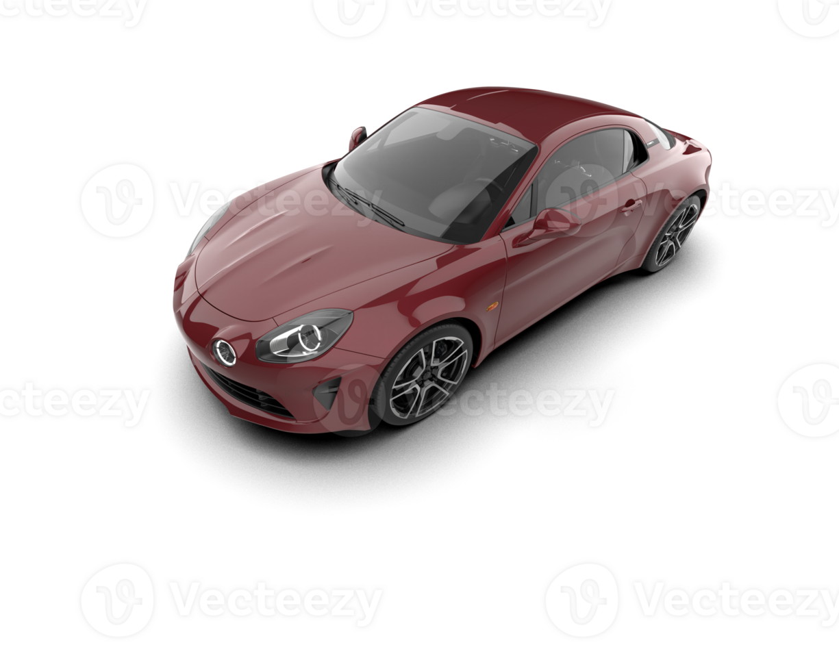 Realistic sport car isolated on background. 3d rendering - illustration png
