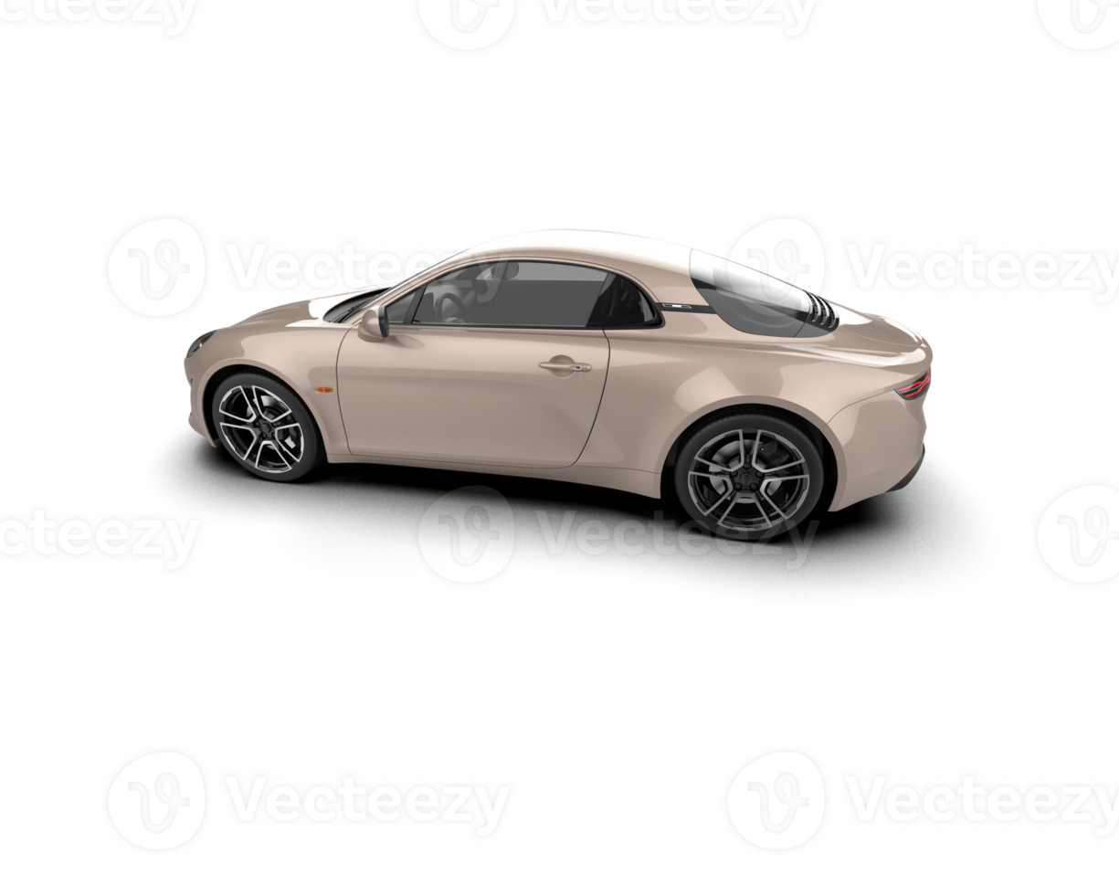 Realistic sport car isolated on background. 3d rendering - illustration png