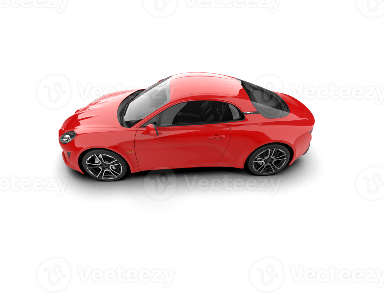 Realistic sport car isolated on background. 3d rendering - illustration png