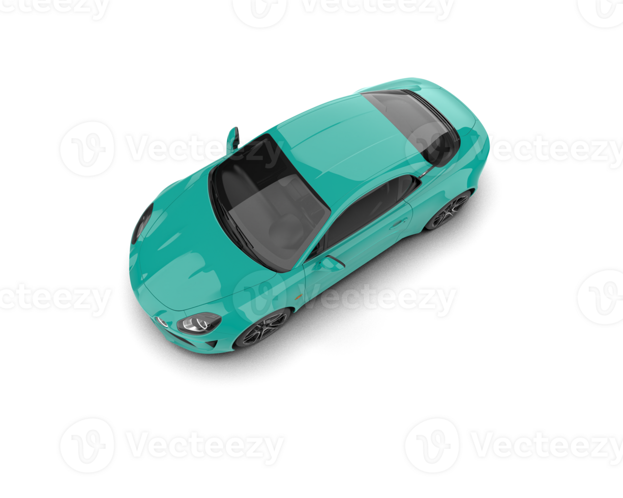 Realistic sport car isolated on background. 3d rendering - illustration png