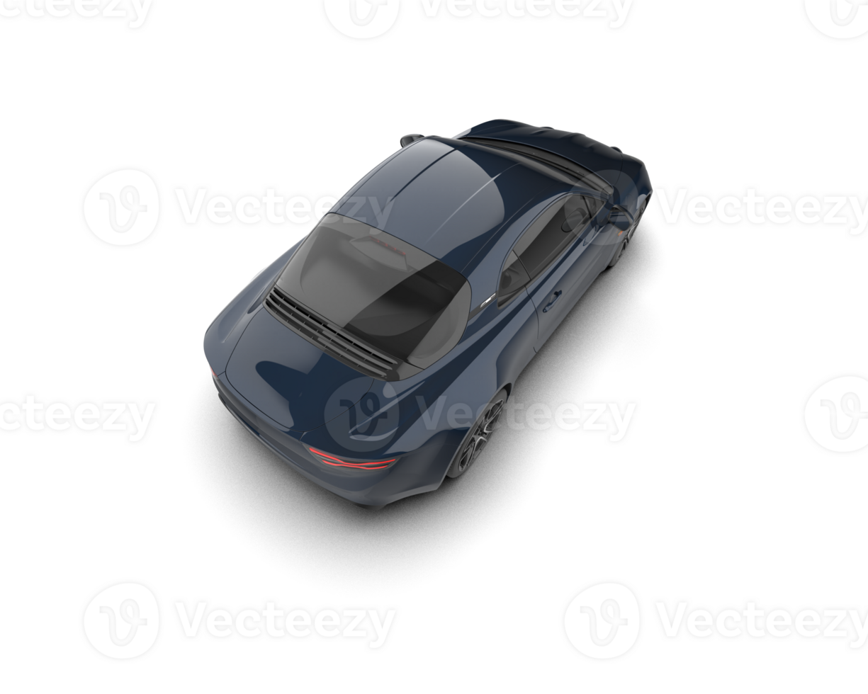Realistic sport car isolated on background. 3d rendering - illustration png