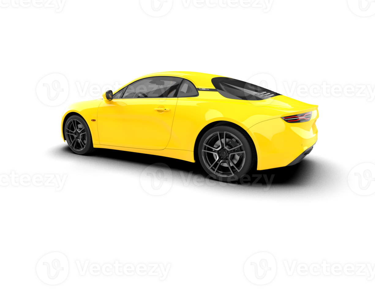 Realistic sport car isolated on background. 3d rendering - illustration png
