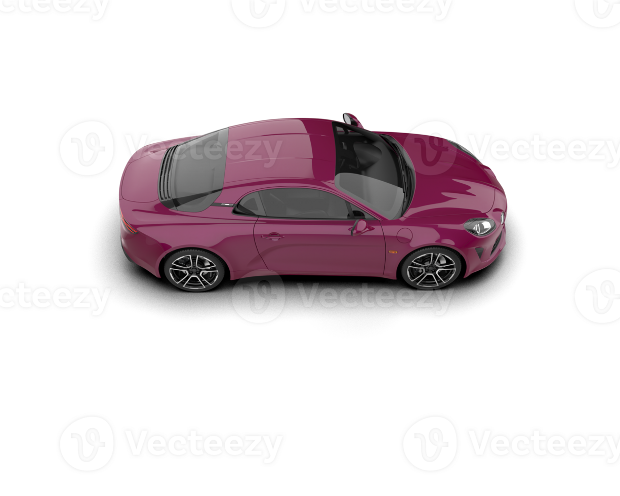 Realistic sport car isolated on background. 3d rendering - illustration png