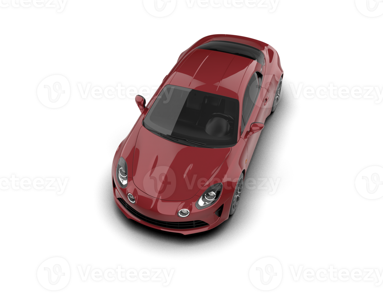 Realistic sport car isolated on background. 3d rendering - illustration png