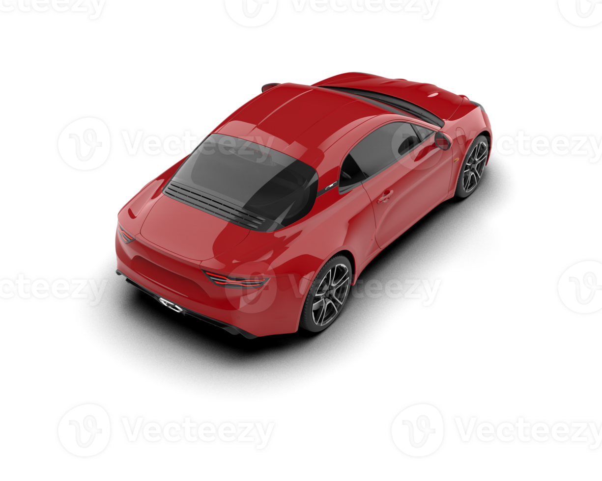 Realistic sport car isolated on background. 3d rendering - illustration png