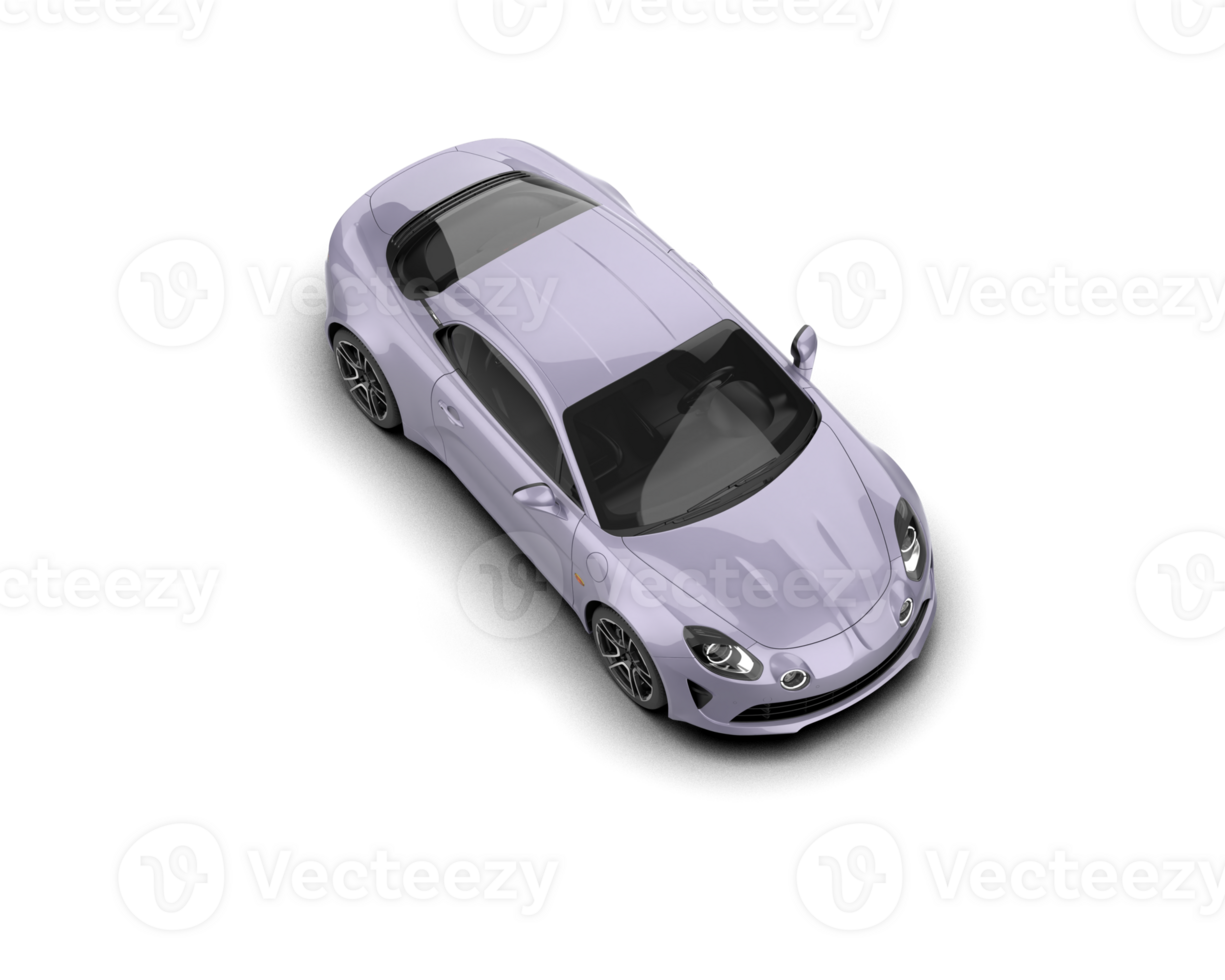 Realistic sport car isolated on background. 3d rendering - illustration png