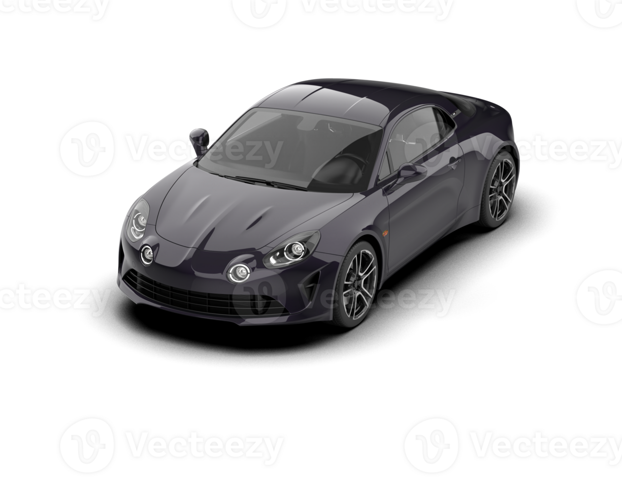 Realistic sport car isolated on background. 3d rendering - illustration png