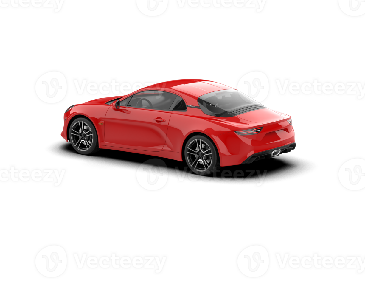 Realistic sport car isolated on background. 3d rendering - illustration png