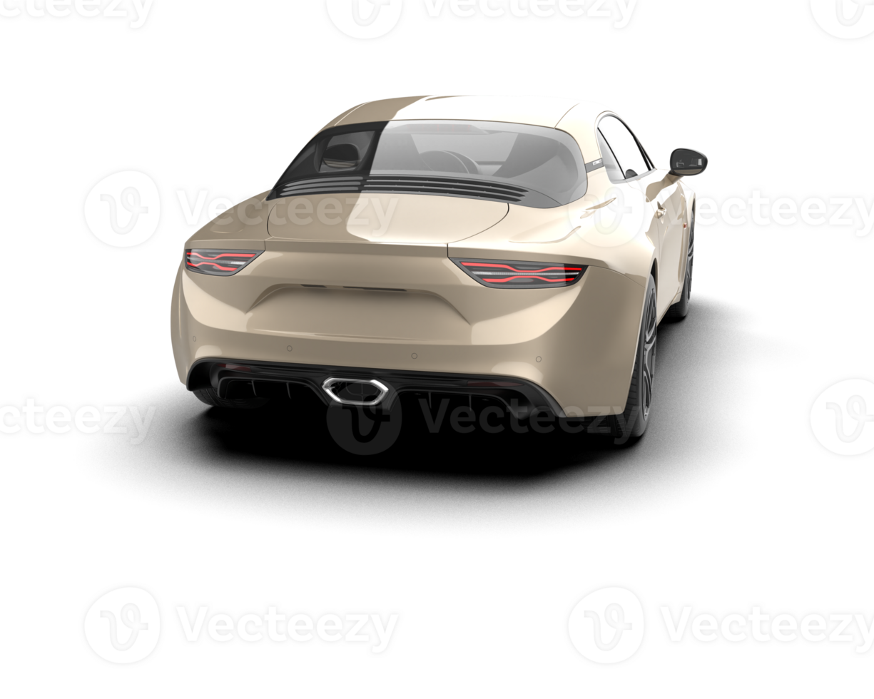 Realistic sport car isolated on background. 3d rendering - illustration png