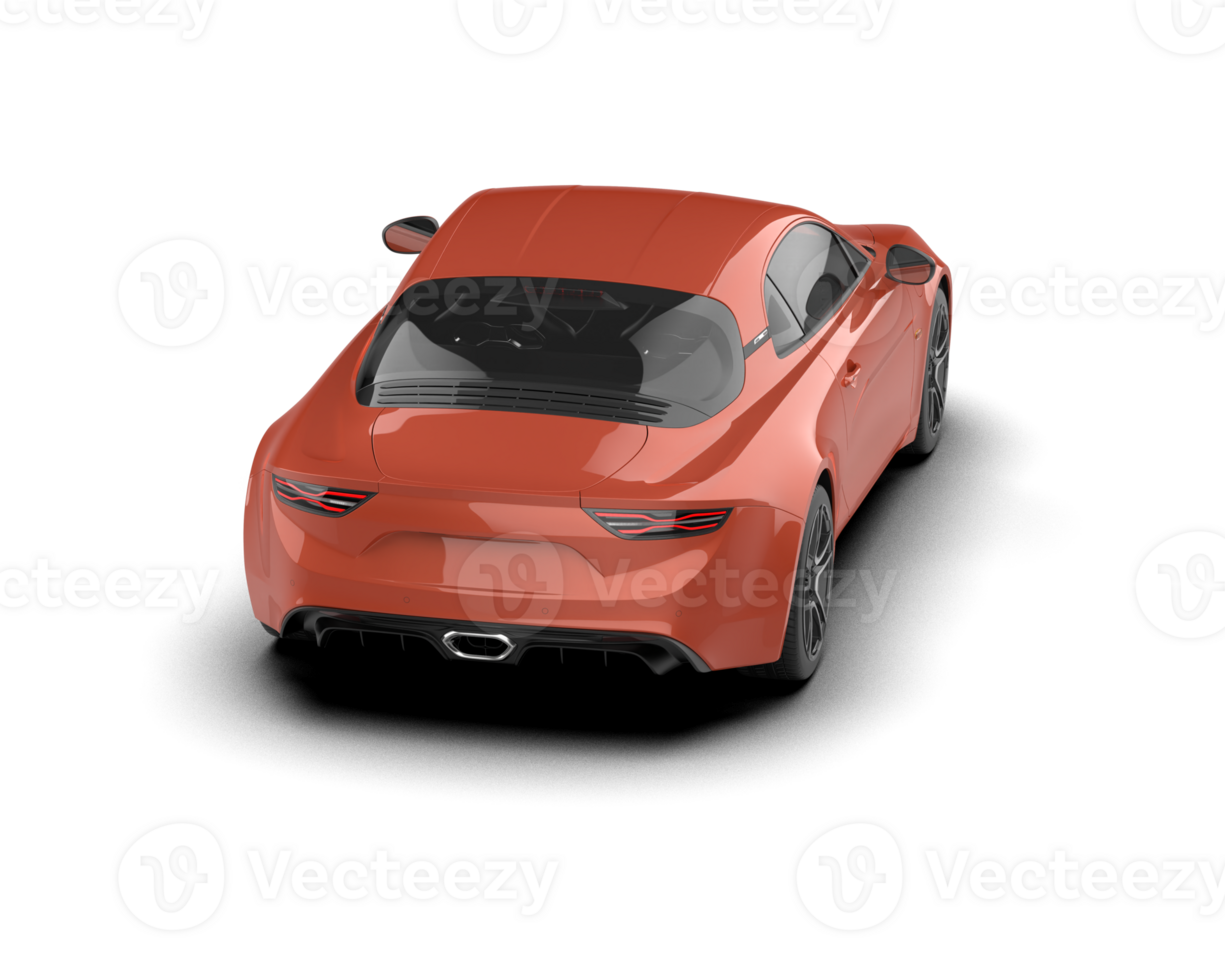 Realistic sport car isolated on background. 3d rendering - illustration png
