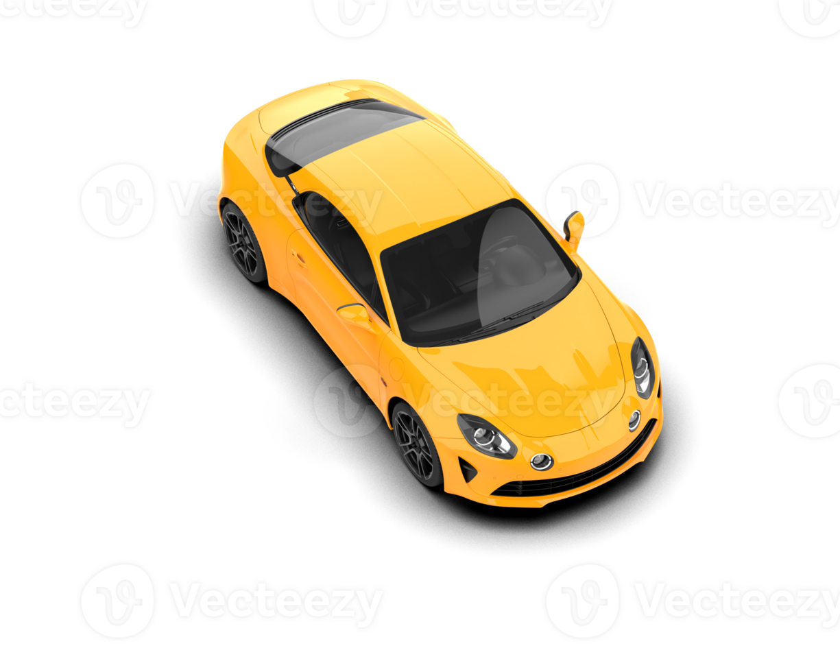 Realistic sport car isolated on background. 3d rendering - illustration png
