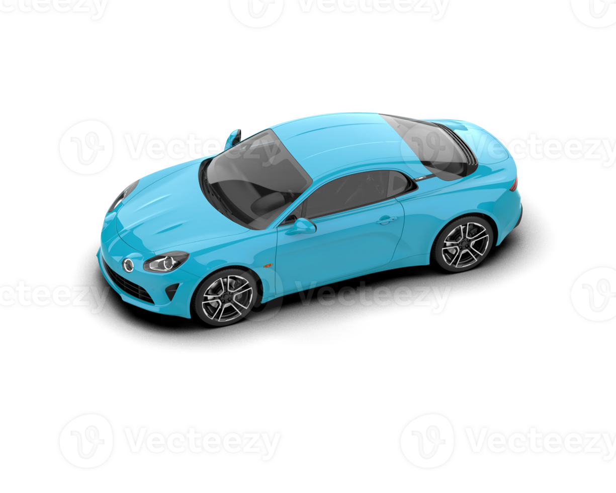 Realistic sport car isolated on background. 3d rendering - illustration png