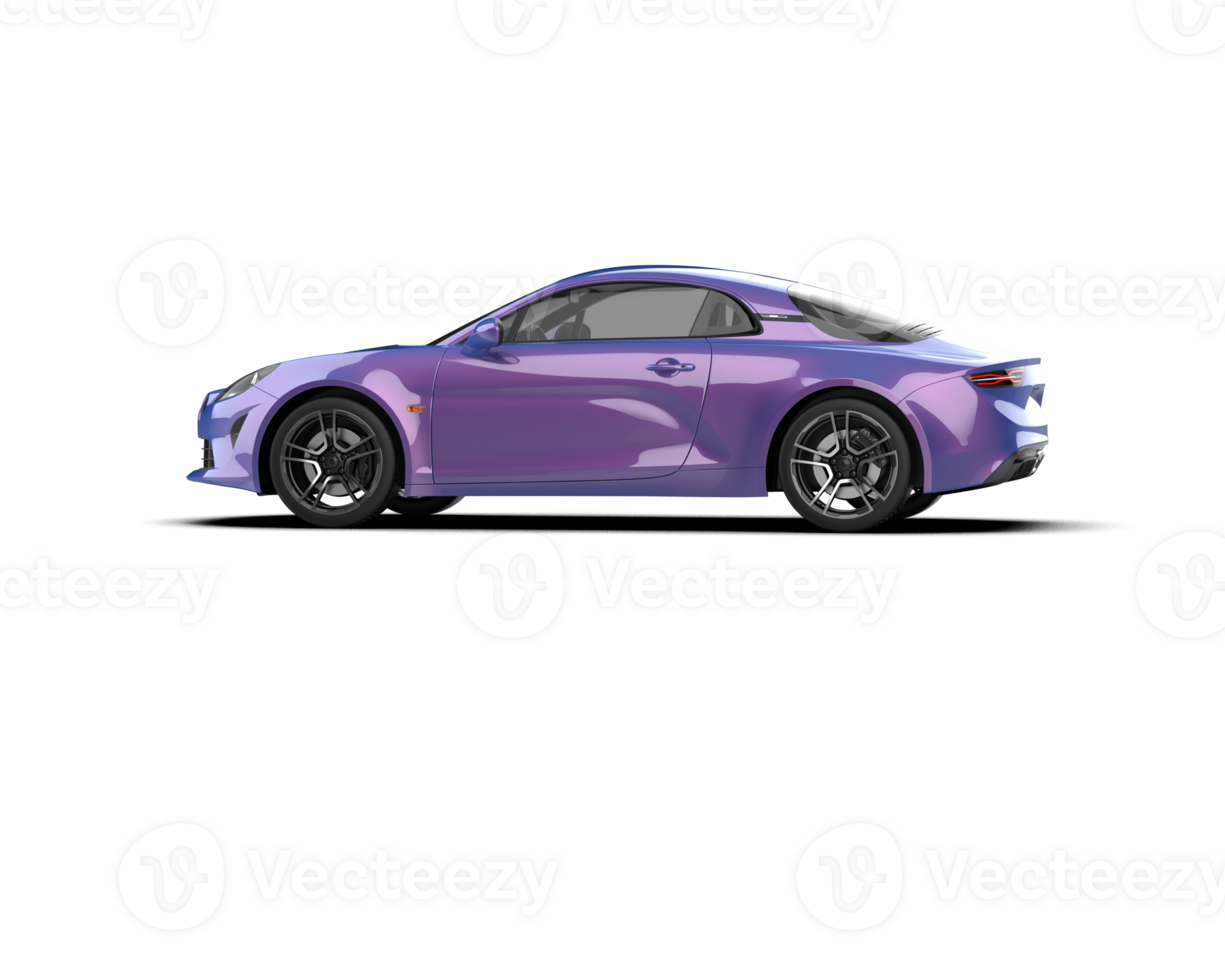 Realistic sport car isolated on background. 3d rendering - illustration png