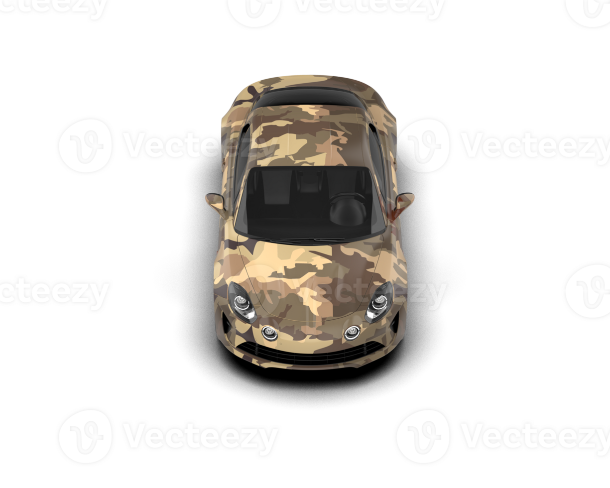 Realistic sport car isolated on background. 3d rendering - illustration png