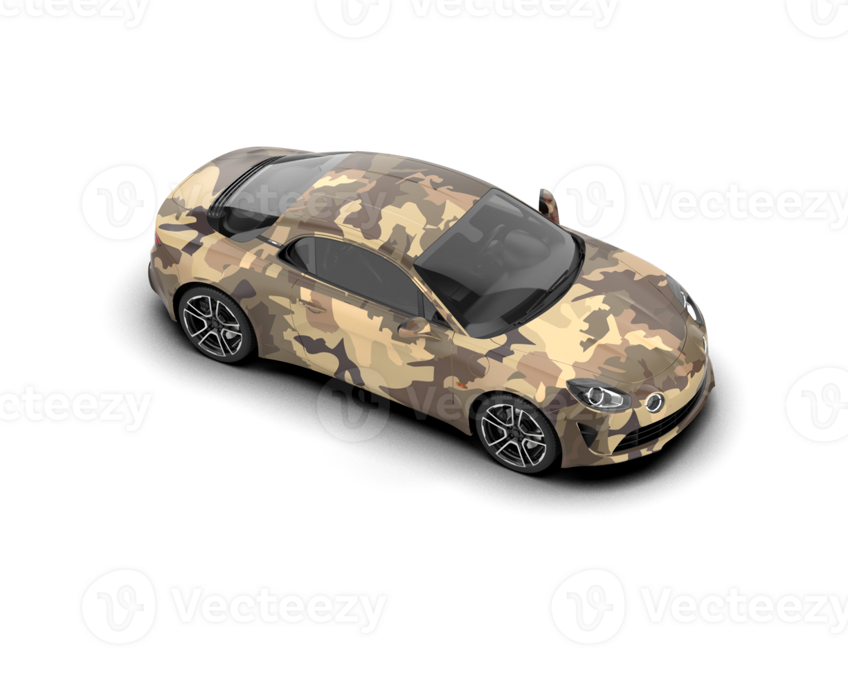 Realistic sport car isolated on background. 3d rendering - illustration png