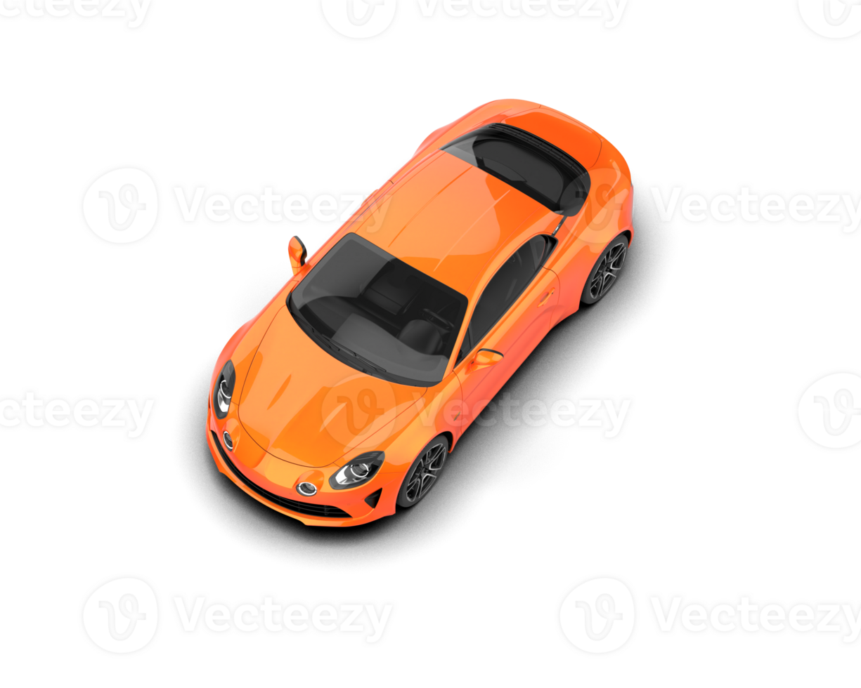 Realistic sport car isolated on background. 3d rendering - illustration png