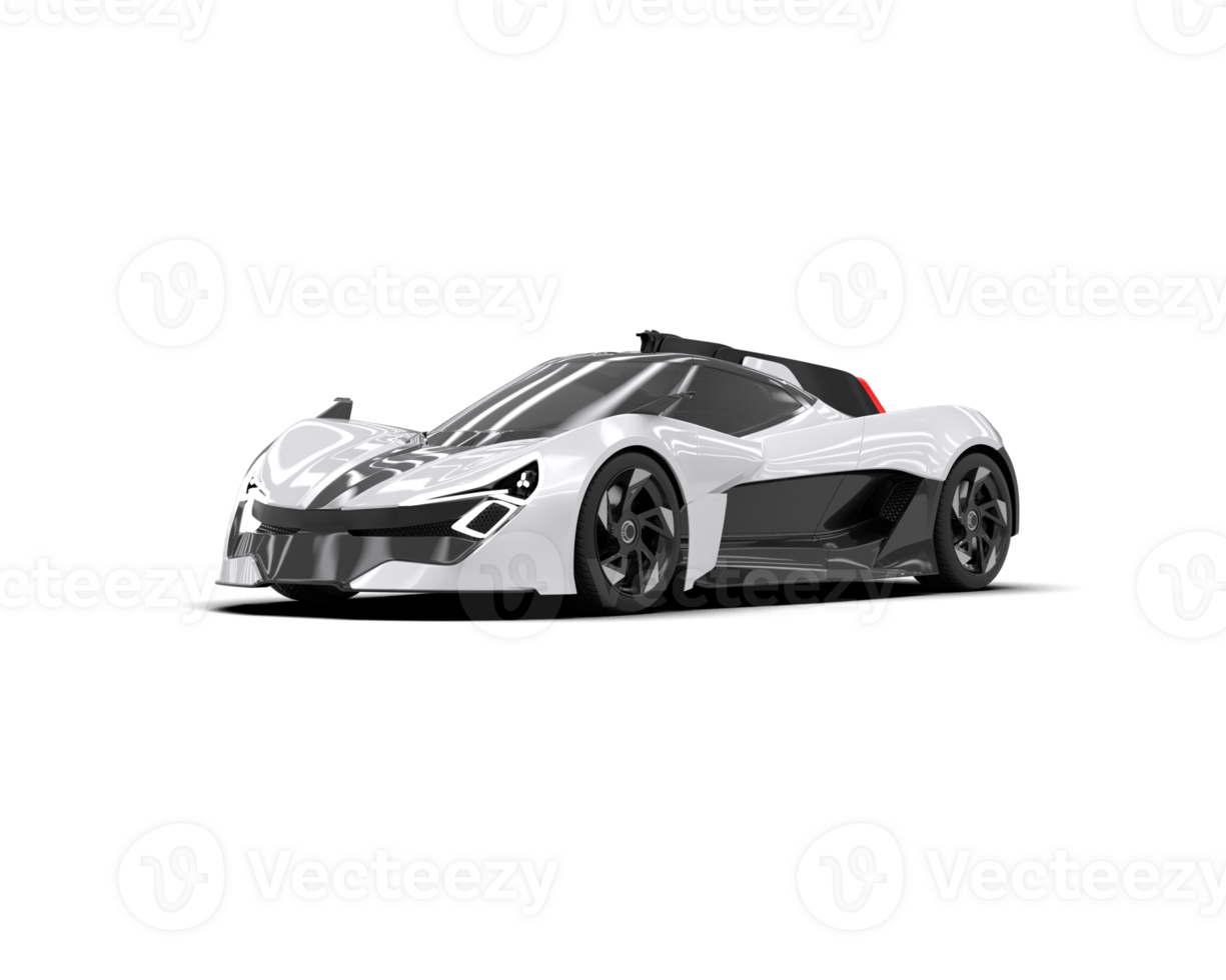 Realistic sport car isolated on background. 3d rendering - illustration png