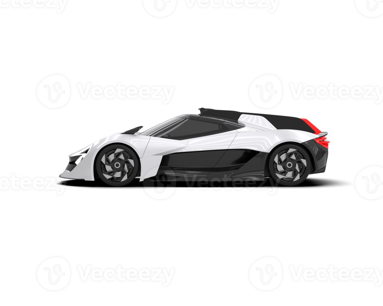 Realistic sport car isolated on background. 3d rendering - illustration png