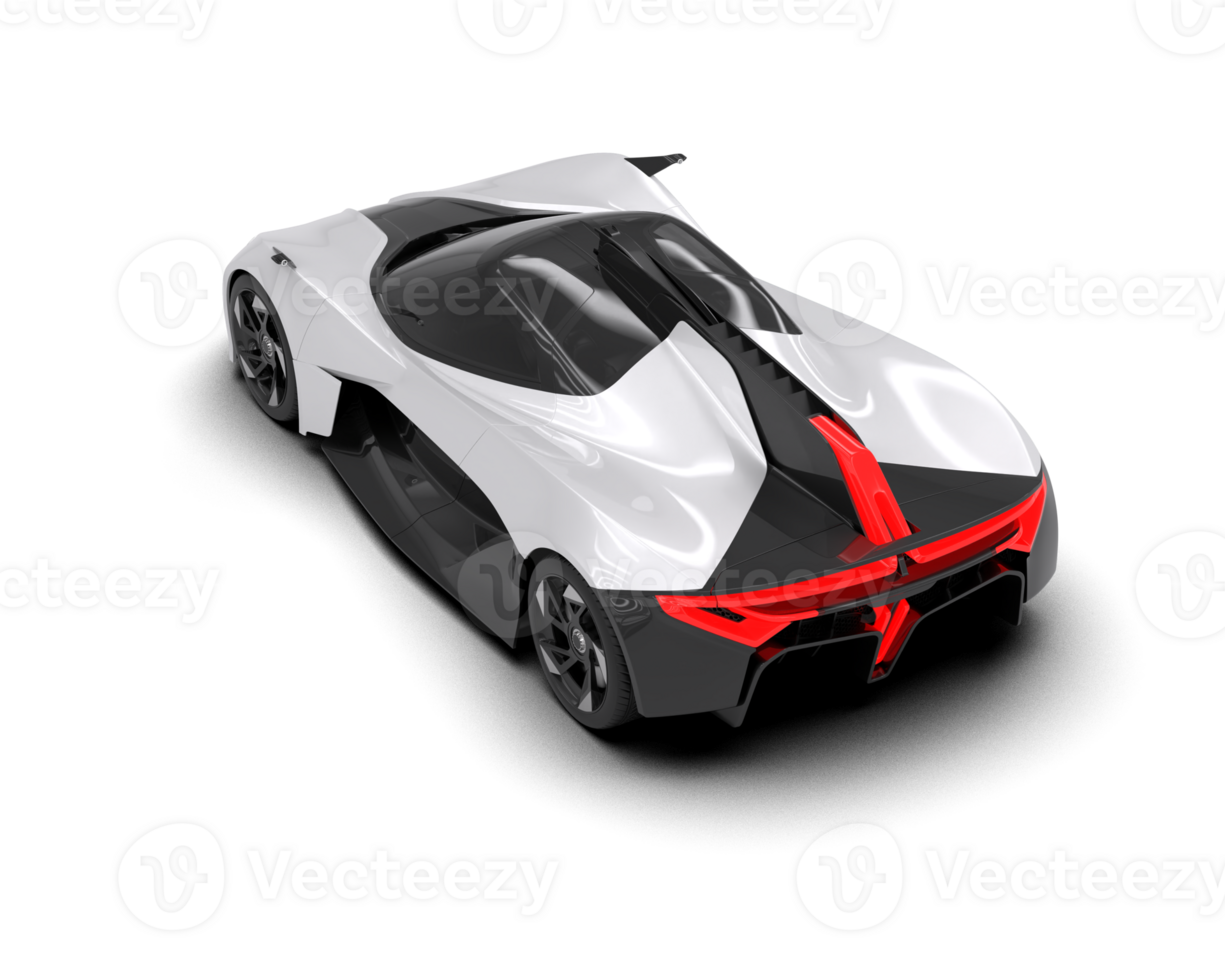 Realistic sport car isolated on background. 3d rendering - illustration png