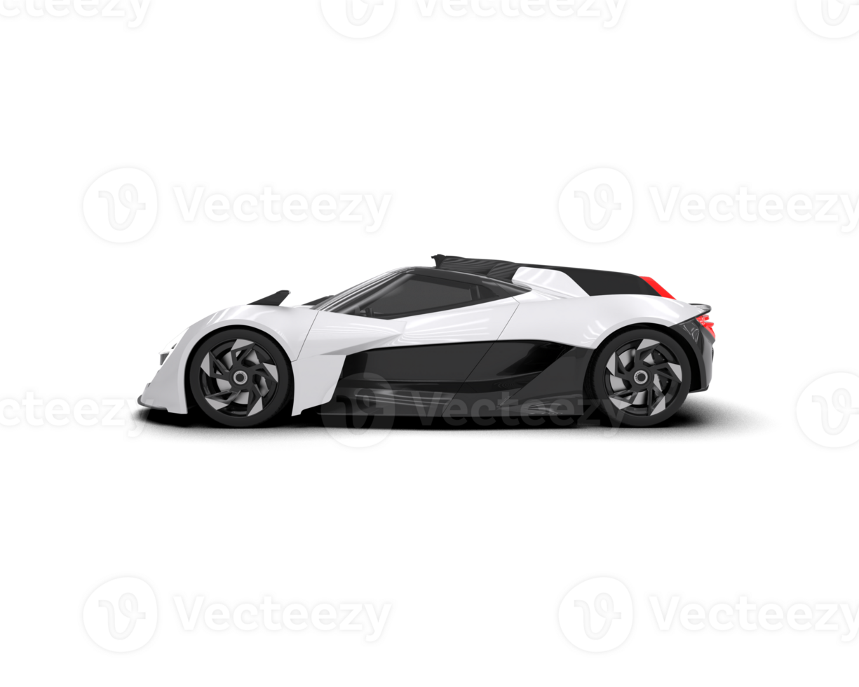 Realistic sport car isolated on background. 3d rendering - illustration png