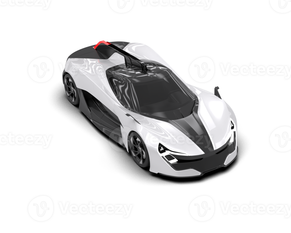 Realistic sport car isolated on background. 3d rendering - illustration png