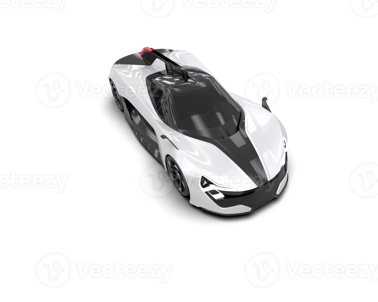 Realistic sport car isolated on background. 3d rendering - illustration png