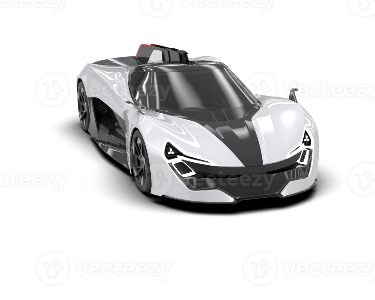 Realistic sport car isolated on background. 3d rendering - illustration png