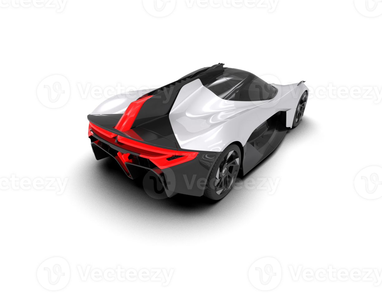 Realistic sport car isolated on background. 3d rendering - illustration png