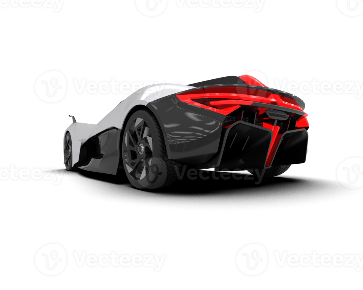 Realistic sport car isolated on background. 3d rendering - illustration png