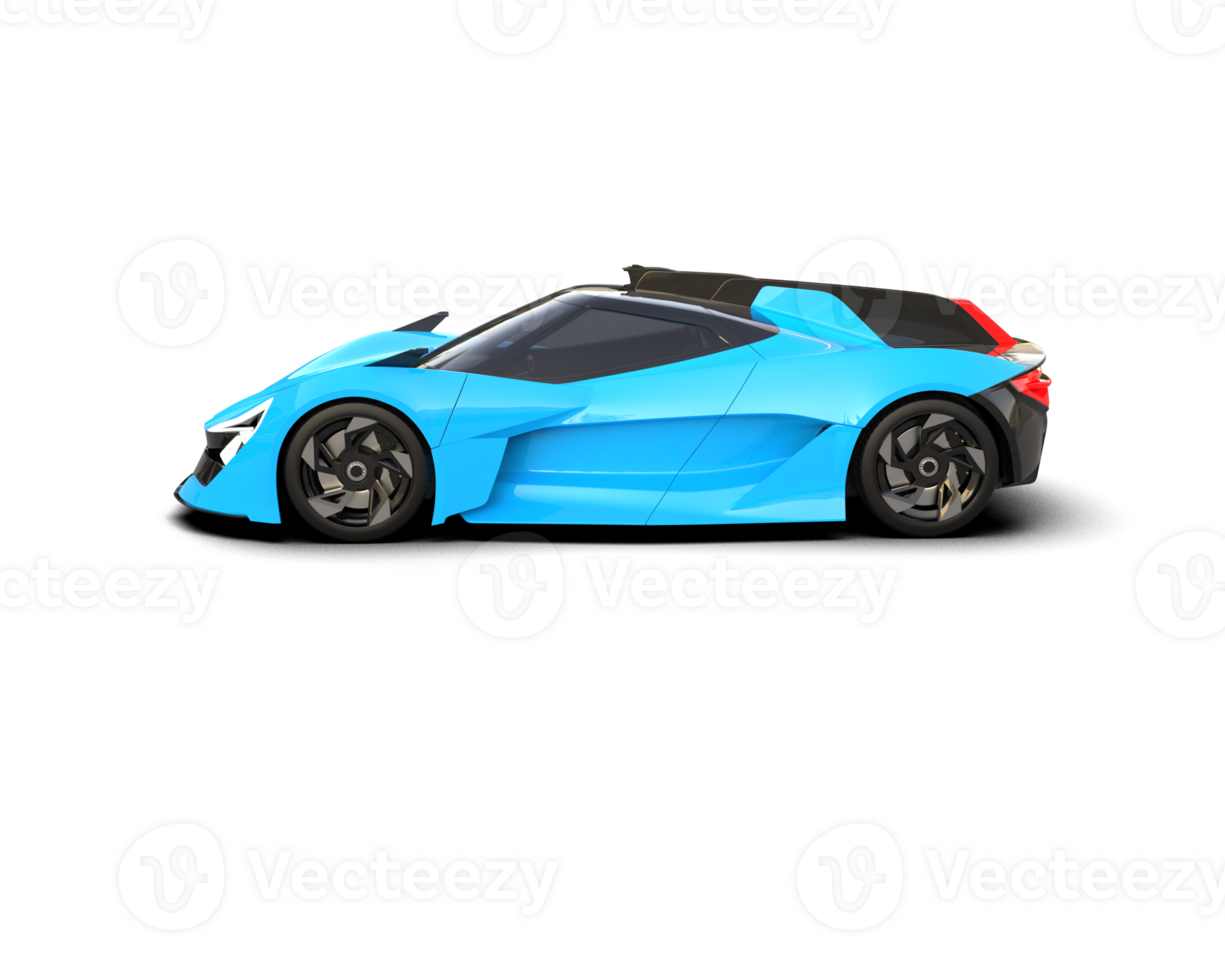 Realistic sport car isolated on background. 3d rendering - illustration png