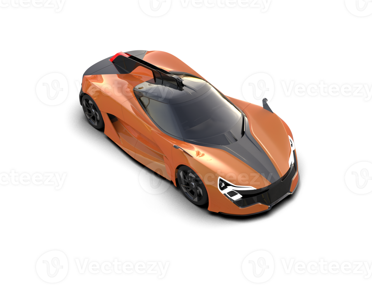 Realistic sport car isolated on background. 3d rendering - illustration png