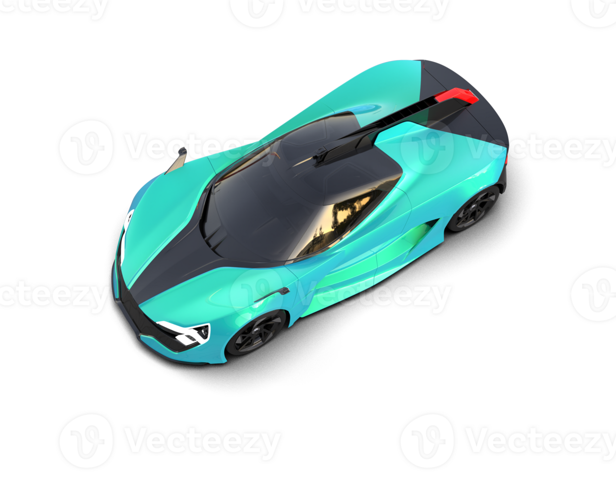 Realistic sport car isolated on background. 3d rendering - illustration png