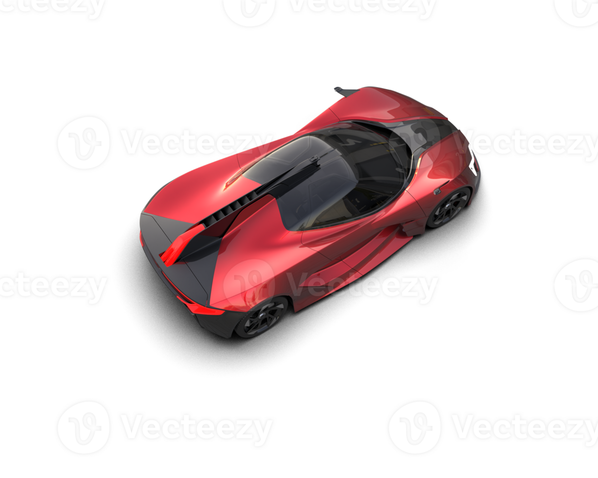 Realistic sport car isolated on background. 3d rendering - illustration png
