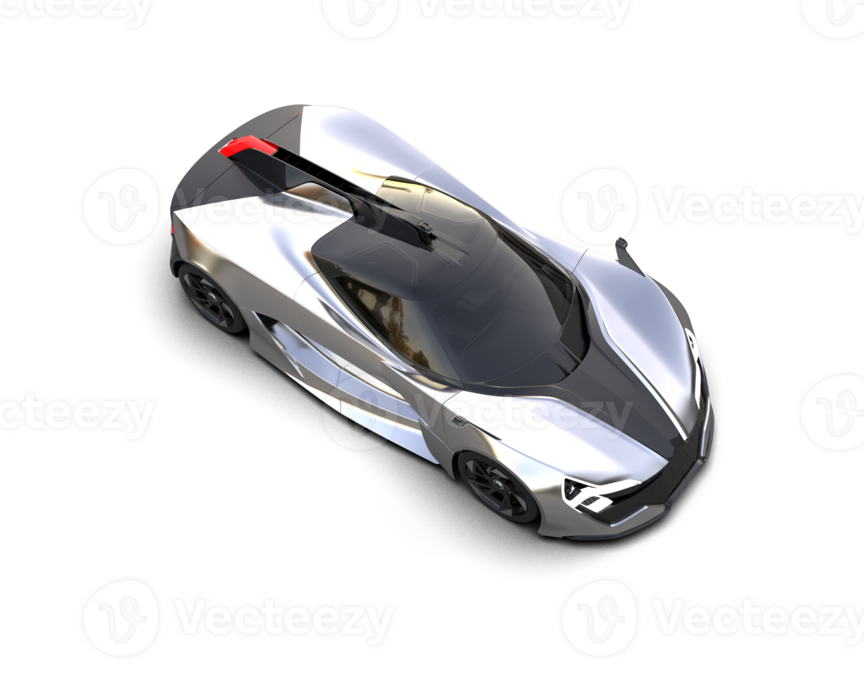 Realistic sport car isolated on background. 3d rendering - illustration png