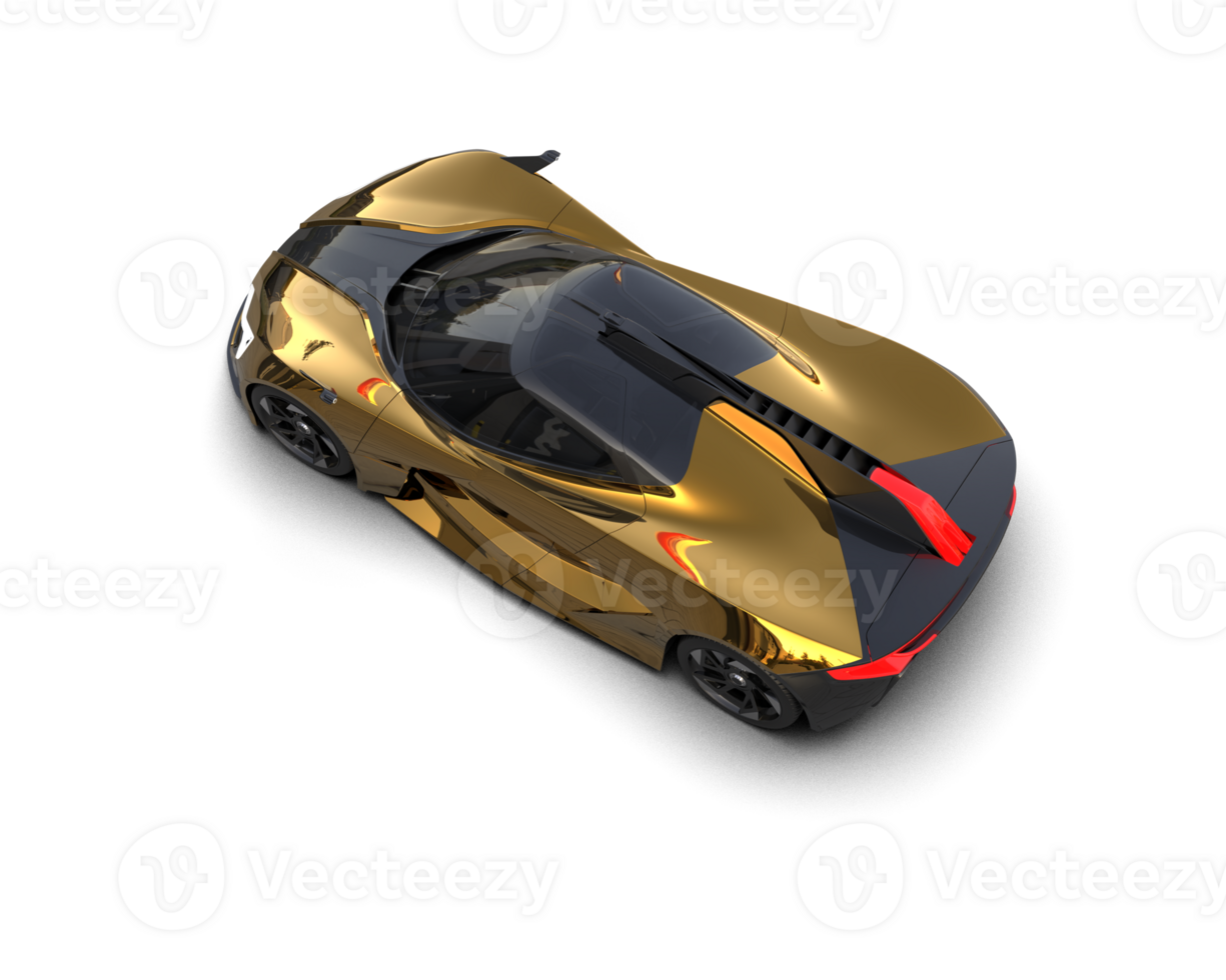 Realistic sport car isolated on background. 3d rendering - illustration png