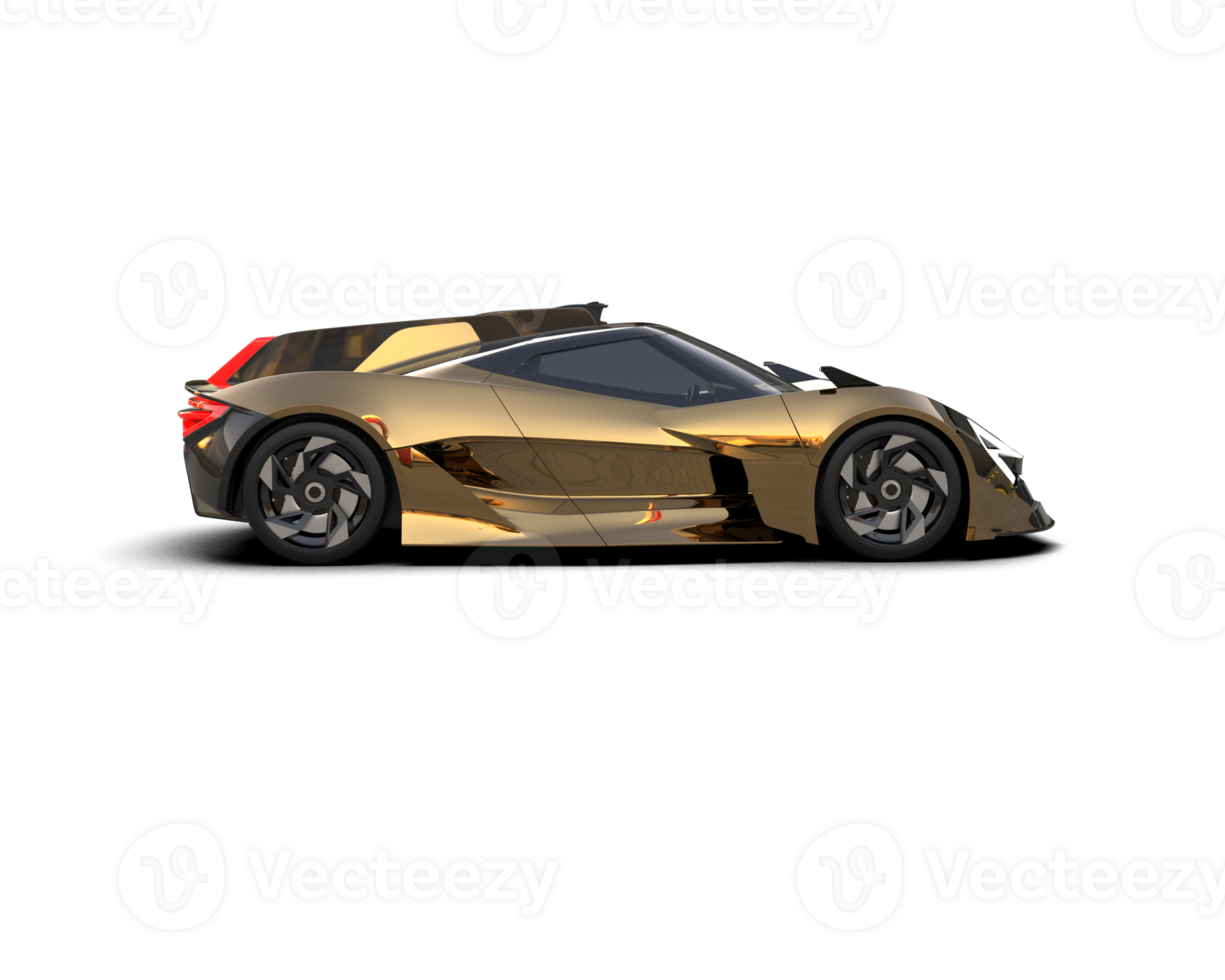 Realistic sport car isolated on background. 3d rendering - illustration png