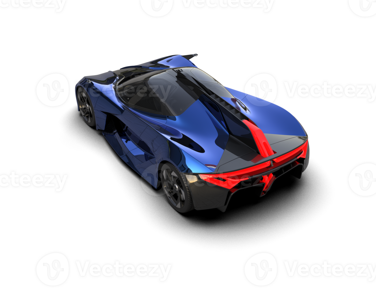 Realistic sport car isolated on background. 3d rendering - illustration png