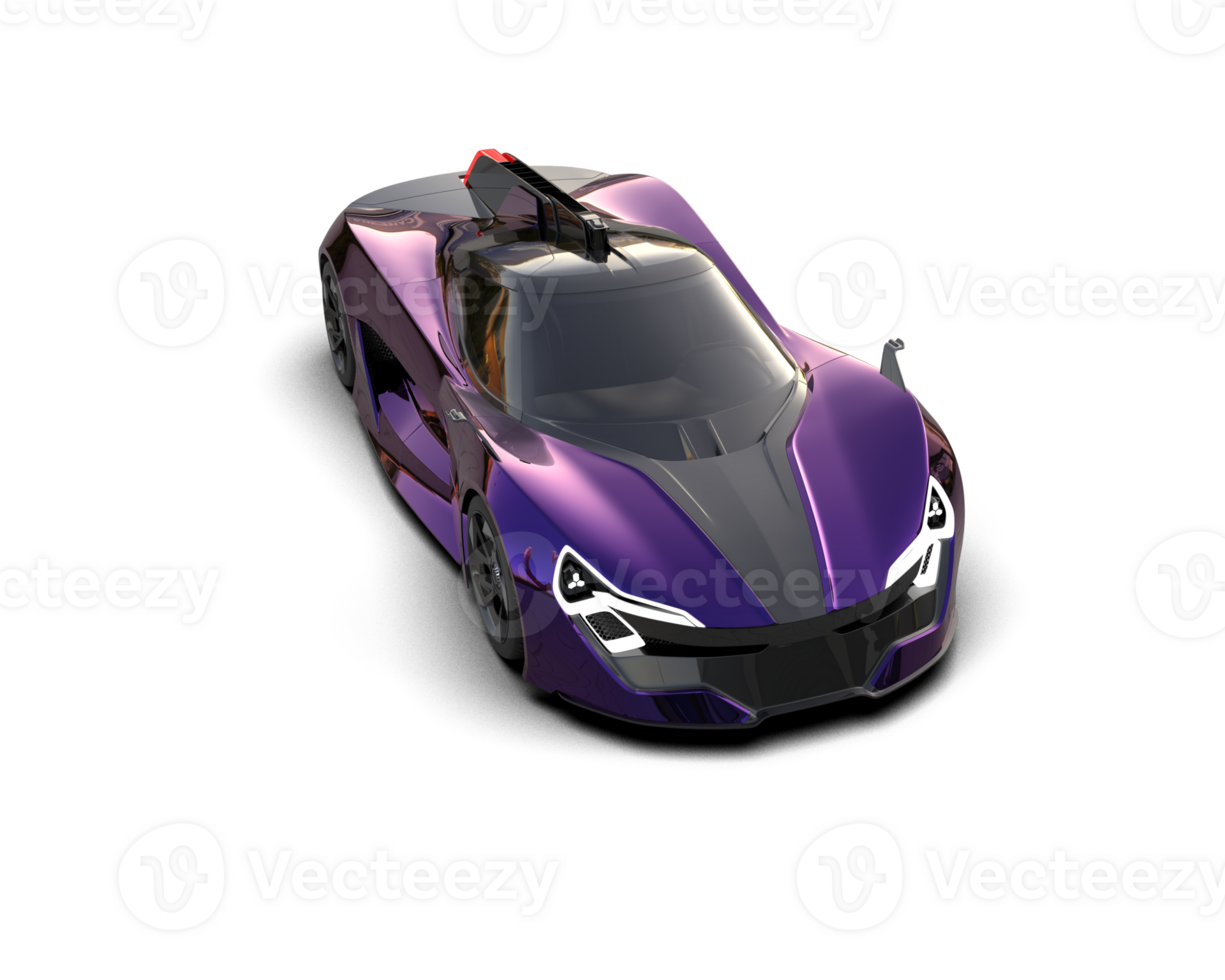 Realistic sport car isolated on background. 3d rendering - illustration png