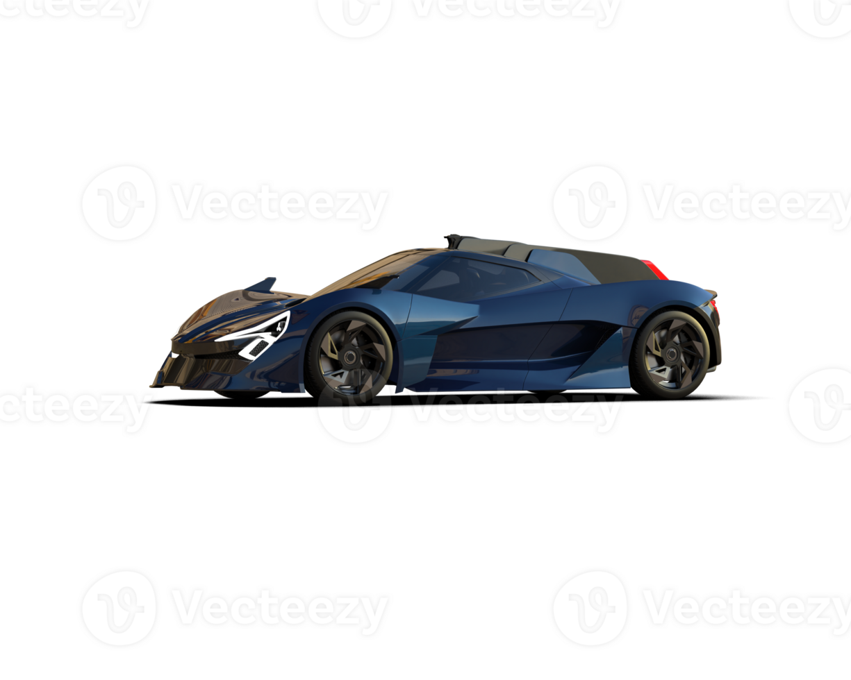 Realistic sport car isolated on background. 3d rendering - illustration png