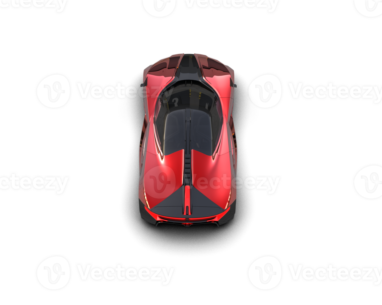 Realistic sport car isolated on background. 3d rendering - illustration png
