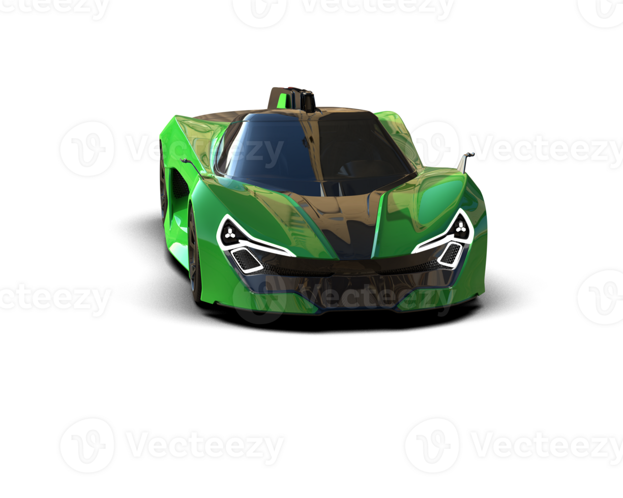 Realistic sport car isolated on background. 3d rendering - illustration png